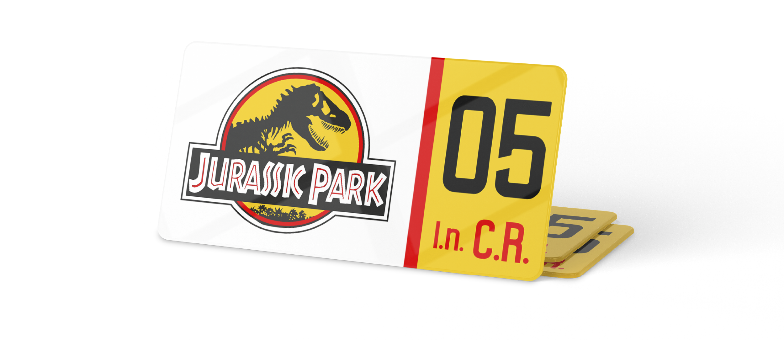 Plaque Immatriculation Auto USA – 30×15 – Jurassic Park