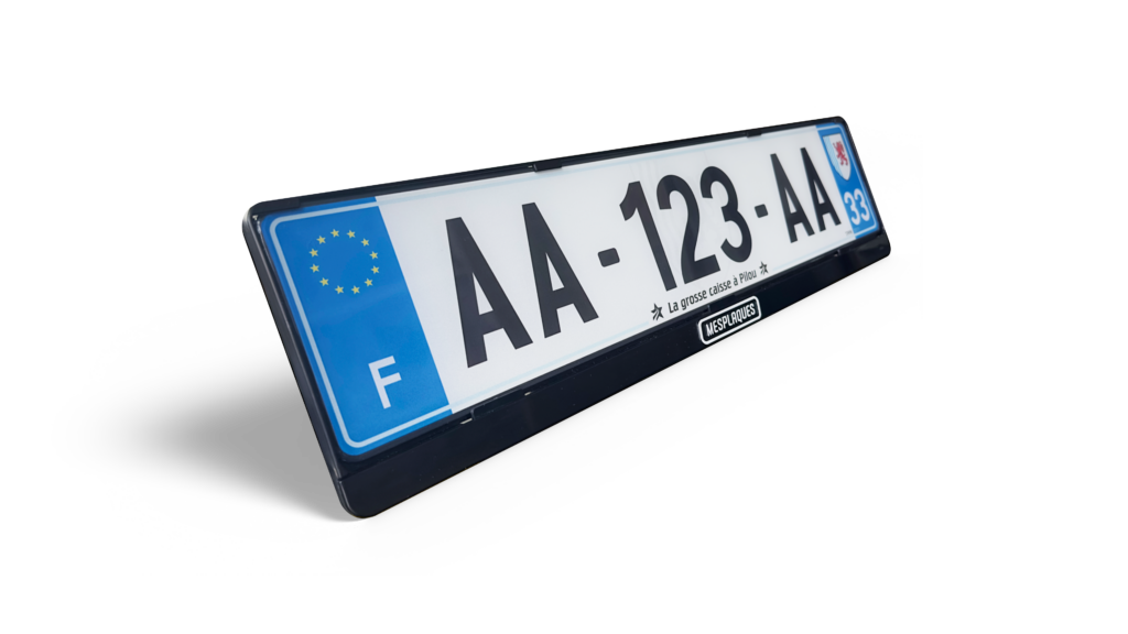 Support de plaque d'immatriculation - Pose facile et ultra résistant