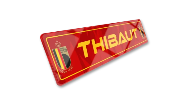 Plaque Immatriculation Auto – 520×110 – Equipe de la Belgique