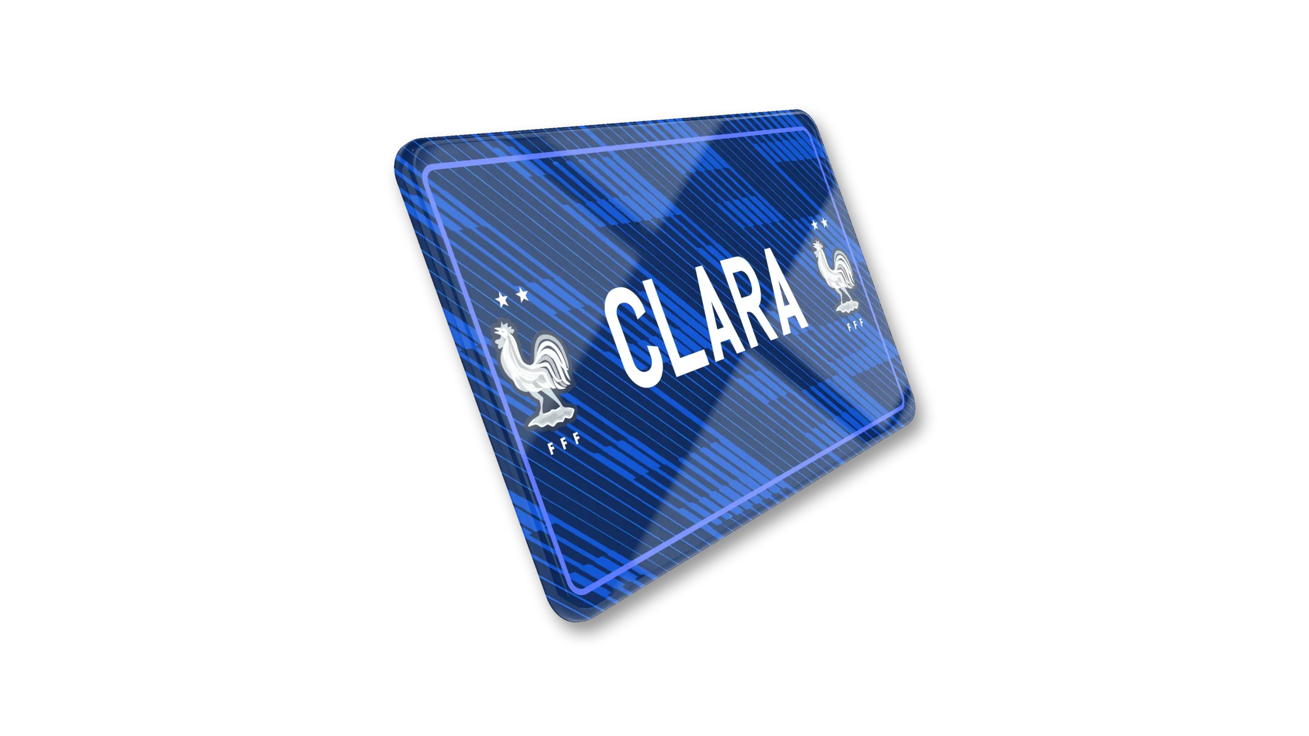 Plaque immatriculation Moto – 210×130 – Equipe de France